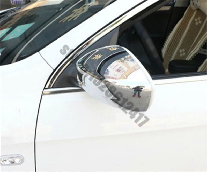 

for Skoda Rapid 2013-2016 car accessories ABS Chrome Rearview mirror Decoration Rearview mirror cover Trim Car styling