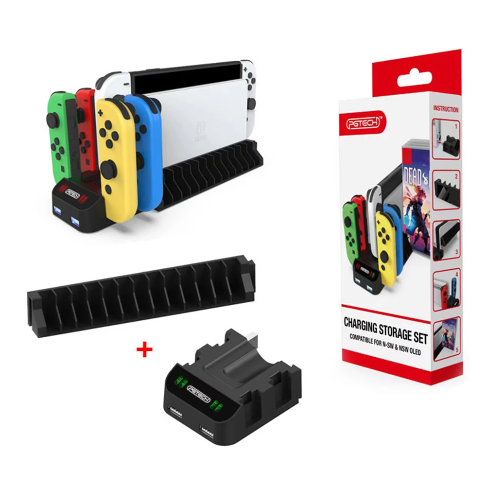 Для переключателя NS и Oled джойстика контроллер Зарядное устройство Док-карта