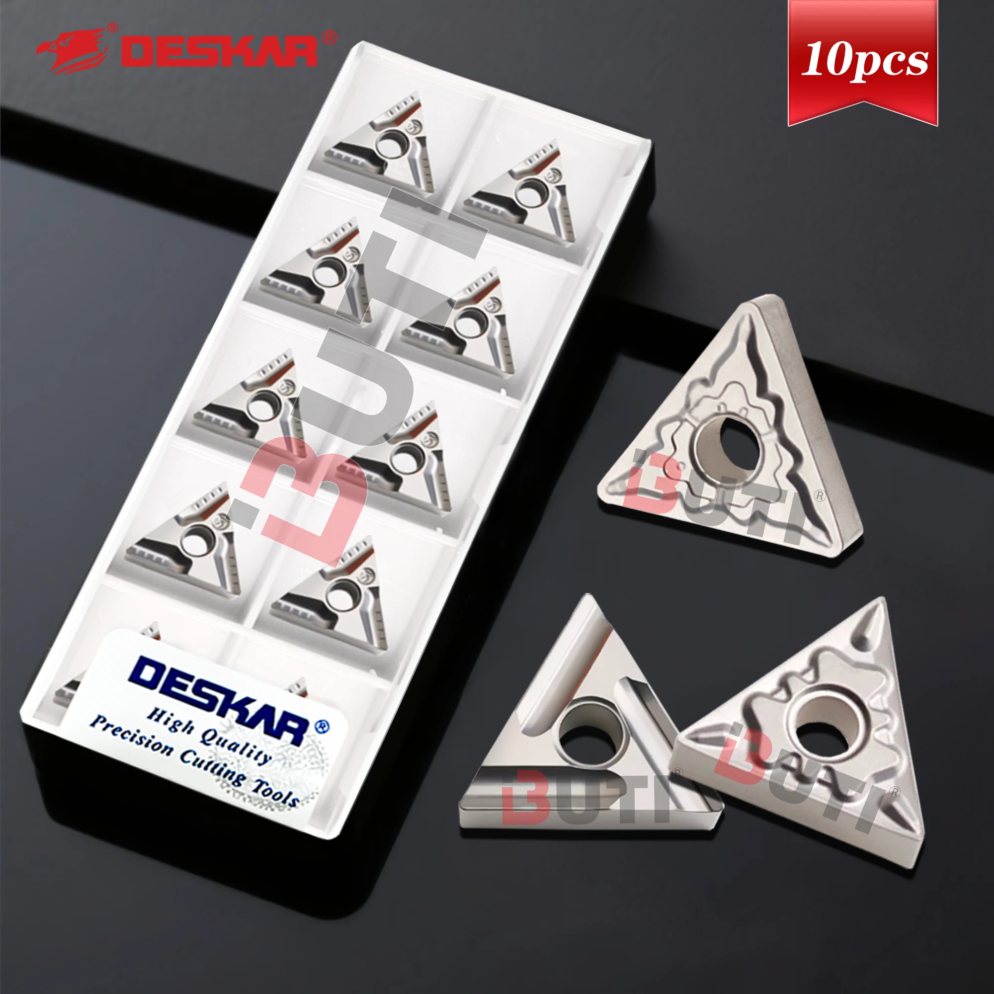 

DESKAR 100% оригинальные металлические керамические лезвия с ЧПУ TNMG160404/160408-HQ TS R-VF L-S LF90, треугольные вставки с режущей кромкой наружного круга