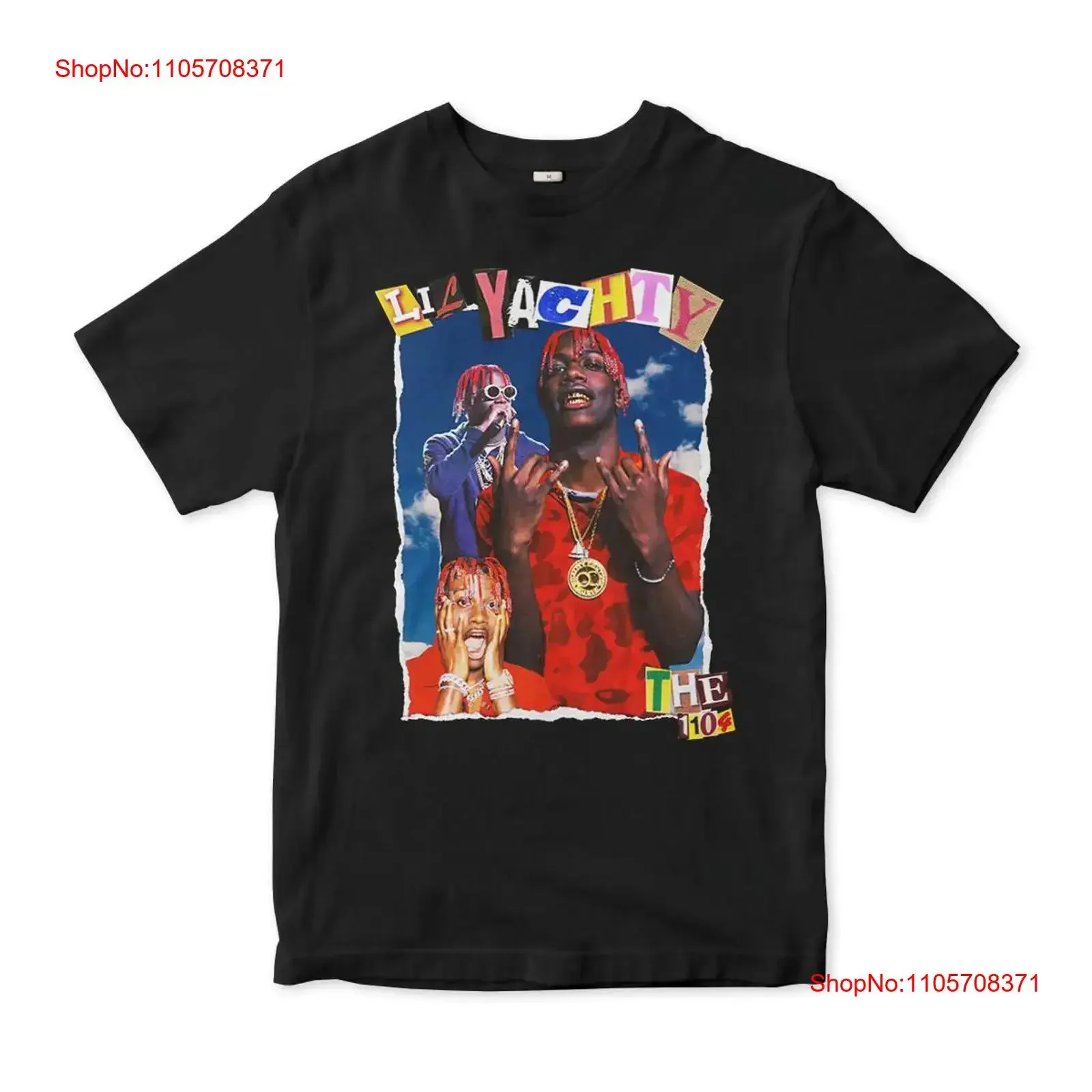 Фото Футболка Lil Yachty из хлопка, мужские и женские размеры LIY 32123, винтажная, стильная, с эффектом потертости, уличная одежда для повседневной носки №1