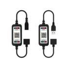 Мини Беспроводная Bluetooth-совместимая светодиодная полоса освещения RGB управление ler диммер для управления USB 5V DC 12V 24V музыка 5050 цветная лента