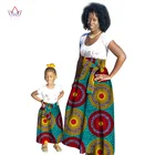 Летняя Новинка, распродажа, традиционная модная подходящая одежда Дашики, юбка для мамы и девочки и ребенка, 2 предмета, африканская одежда WYQ44