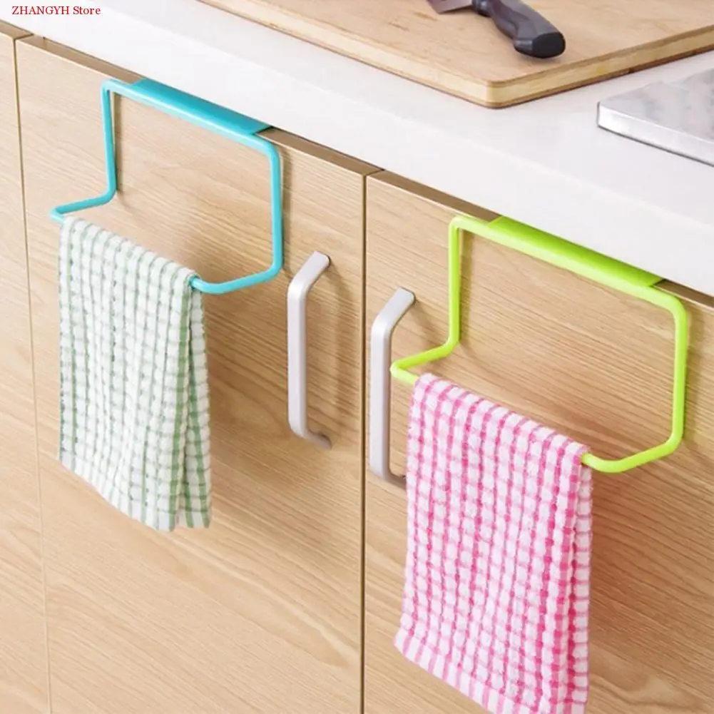 

CC Multi-Purpose Plastic Non-Marking Rag Hanger Storage Holders Hanging Holder Organizer Cabinet Door Hanger Kitchen Supplies