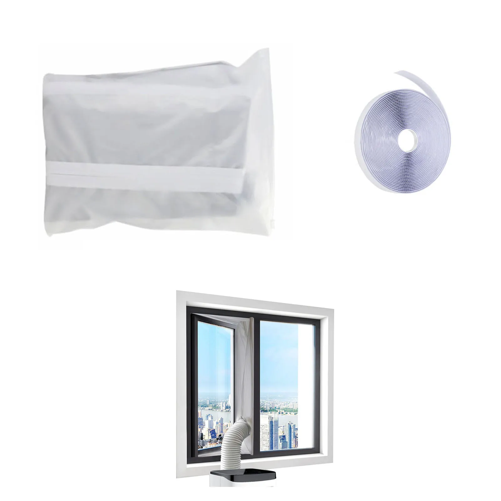 

Window Seal For AC Unit Air Conditioner Window Seal Kit Portable AC Window Seal For Portable Air Conditioner With Waterproof
