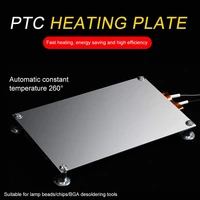 220v 600w led remover welding station ptc heating plate chip bga soldering ball split aluminum demolition board tool 260 degree
