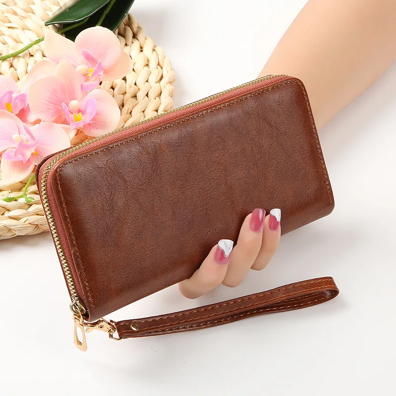 

Кошельки для женщин и мужчин, вместительный клатч из искусственной кожи, многофункциональный бумажник с кармашком для сотового телефона, п...