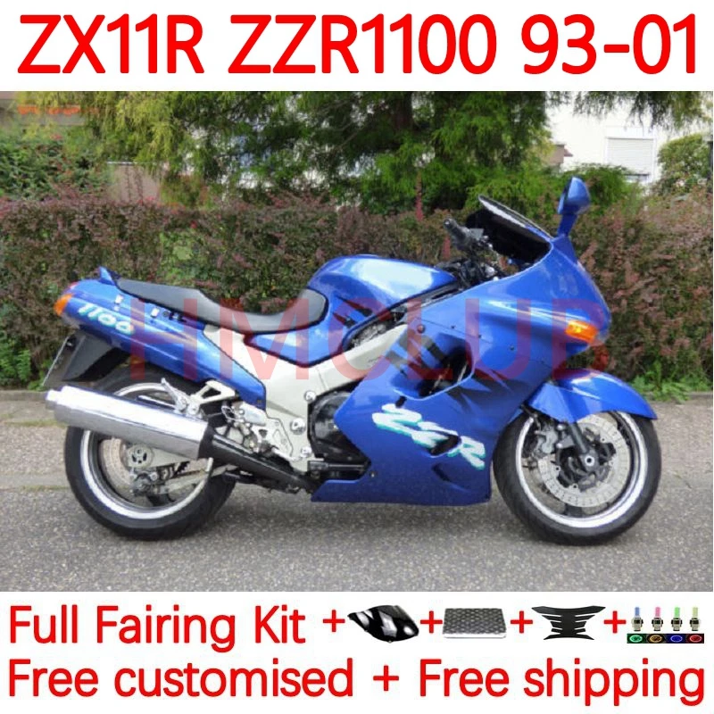 

Наклейки для KAWASAKI stock blue NINJA ZX 11R ZX11 R ZZR1100 ZX11R 1993 1994 1995 ZZR 1996 97 98 99 00 01 74No. 1100