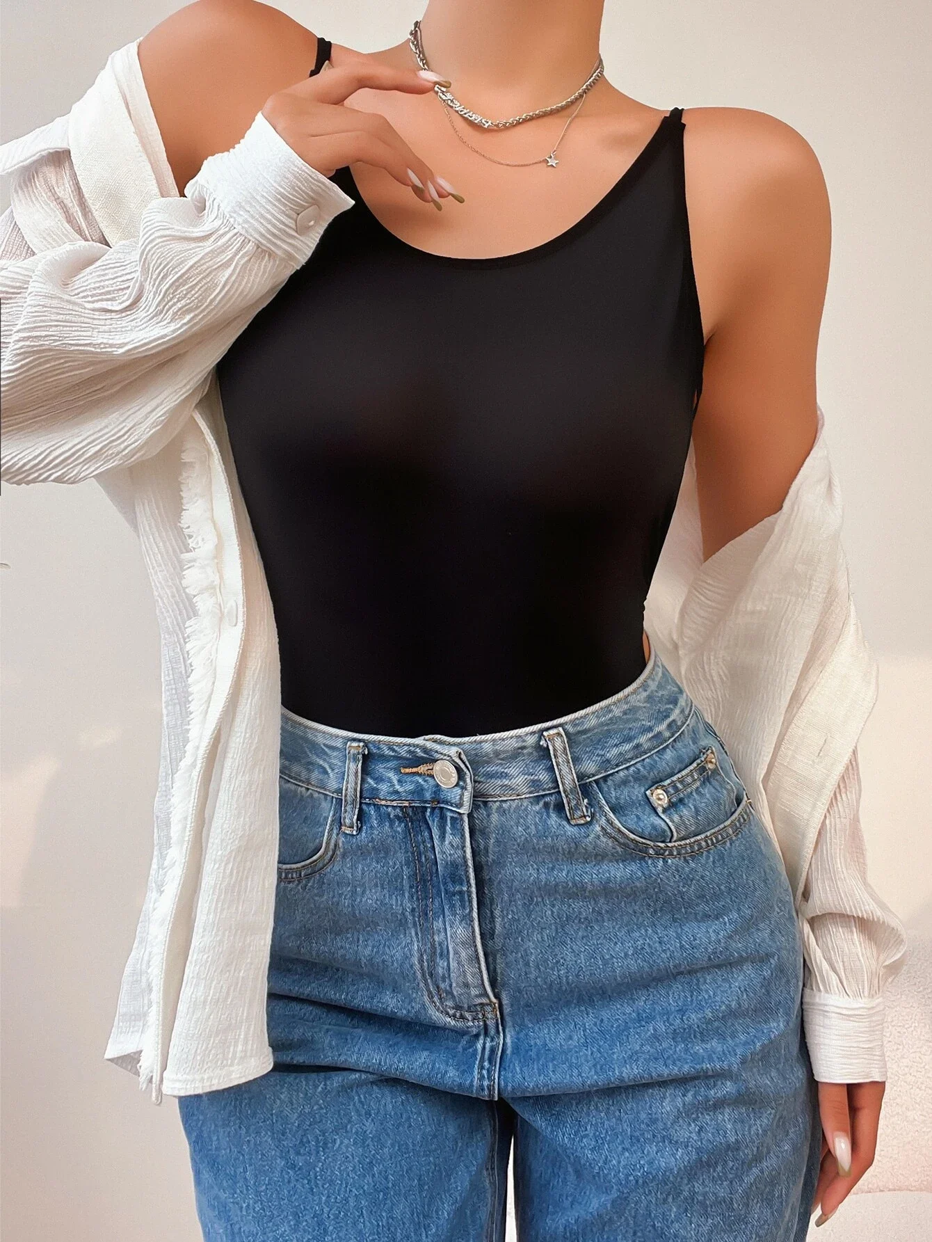 Горячая Распродажа черный сексуальный женский Повседневный сетчатый полый