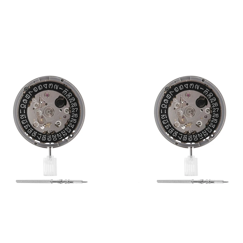 

2Pcs NH35/NH35A Mechanical Movement With Date Window Luxury Automatic Watch Movt Replace Kit High Accuracy