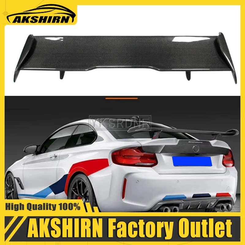 

M Performance Style For BMW M1 M3 M4 M5 M6 F10 F30 G30 GT Carbon Fiber Rear Spoiler Wing Trunk Boot Cover Universal Style