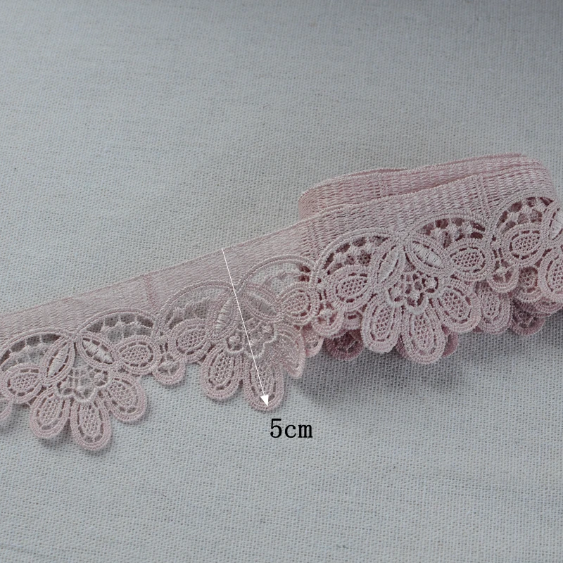 

1Meter 5cm wide Embroidered Lace Fabric Lace Trim Ribbon Handmade DIY Garment Sewing Supplies Craft For Costume Decoration