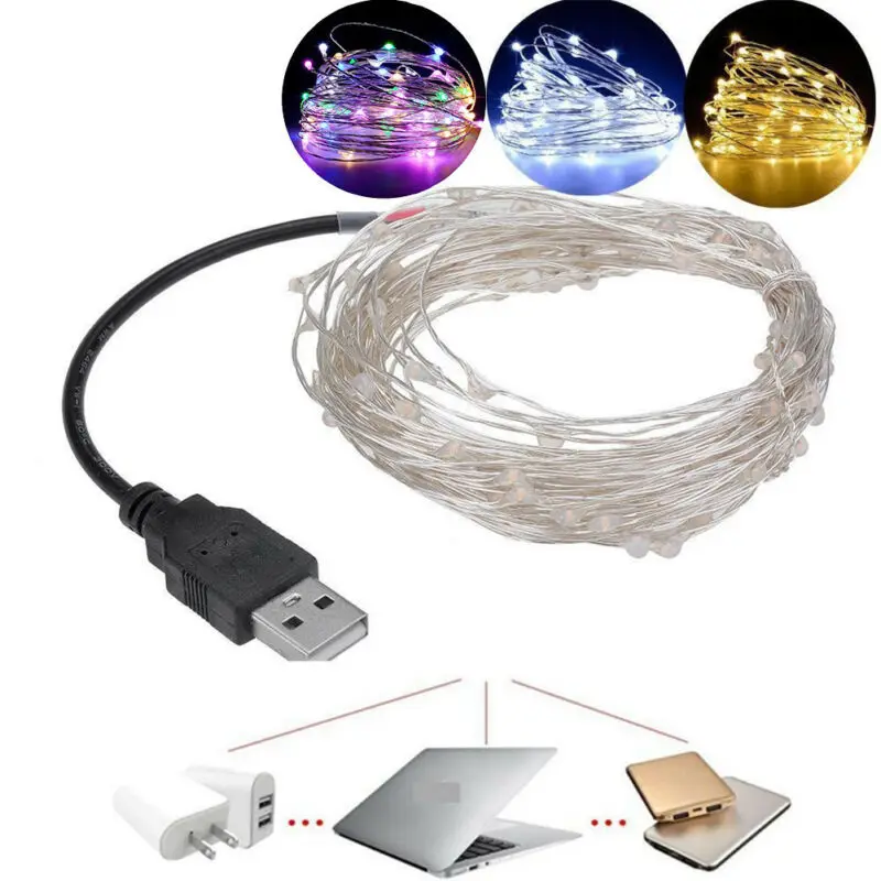 

Led Fairy Lights Copper Wire String5/10/20M Holiday Outdoor Lamp Garland For Christmas Tree Wedding Party Decoration