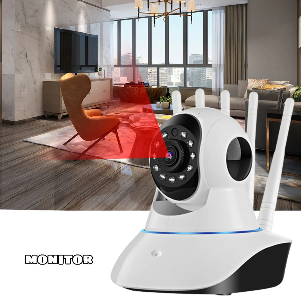 

Беспроводная камера для домашней безопасности, сетевой Wi-Fi монитор 1080P, Спортивная камера для помещений, Wi-Fi беспроводная Магнитная IP-камера...