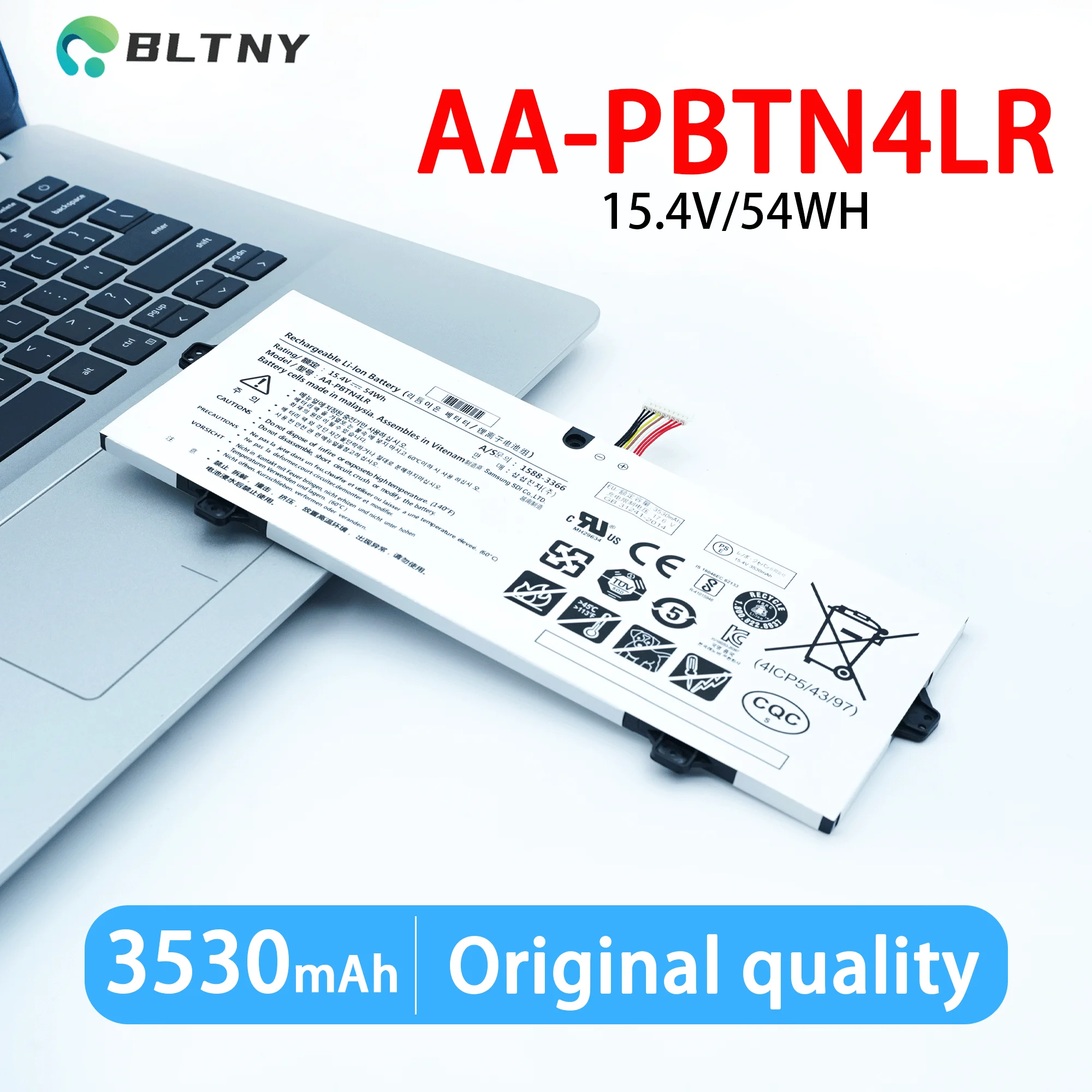 AA-PBTN4LR 54WH BA43-00 Аккумулятор для ноутбука Samsung NP940X3M-K01US NP940X5M-X02US NOTEBook 9 PRO 15 NT950QAA NP940X5N