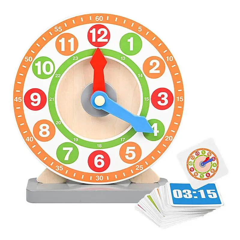 

Toy Clocks For Kids Number Toy Time Clocks Set For Toddler Telling Time Teaching Clock Educational Toys For Child Toddler Little