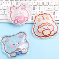 portable mini ice packs cute cartoon animals cooler bags reusable ice pack for skincare beauty treatment leak proof cold gel bag