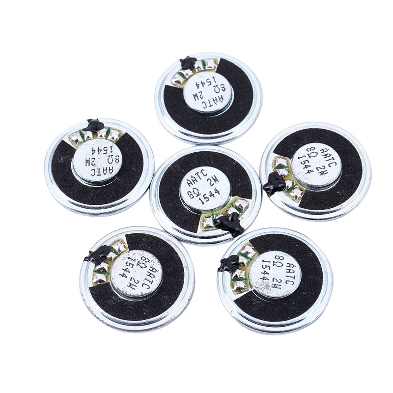 

6 Pieces 2W, 26 Mm, Diameter: 8 Ohm Mini Magnet-Loudspeaker Internal Speaker