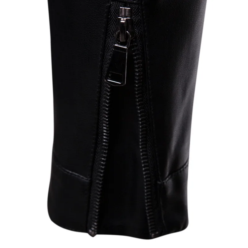 2024 новое кожаное пальто с маленьким воротником-стойкой во французском стиле