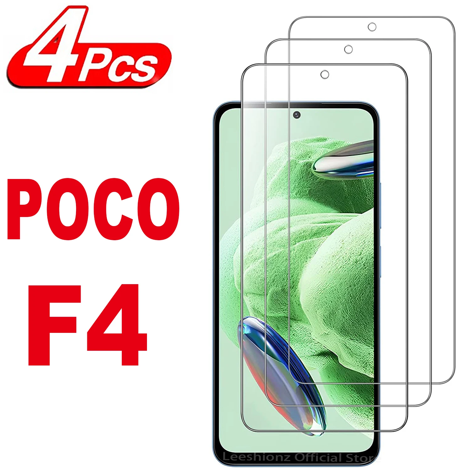 2/4Pcs Screen Protector Glass For Xiaomi Poco F4 Tempered Glass Film