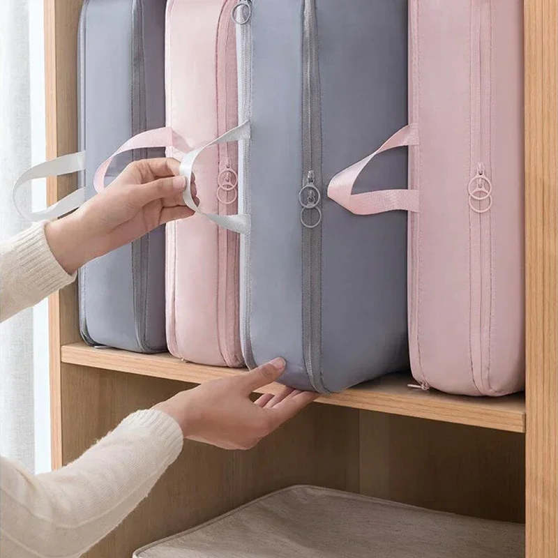 Большая компрессионная сумка органайзер для одеял одежды шкафа мешочек хранения