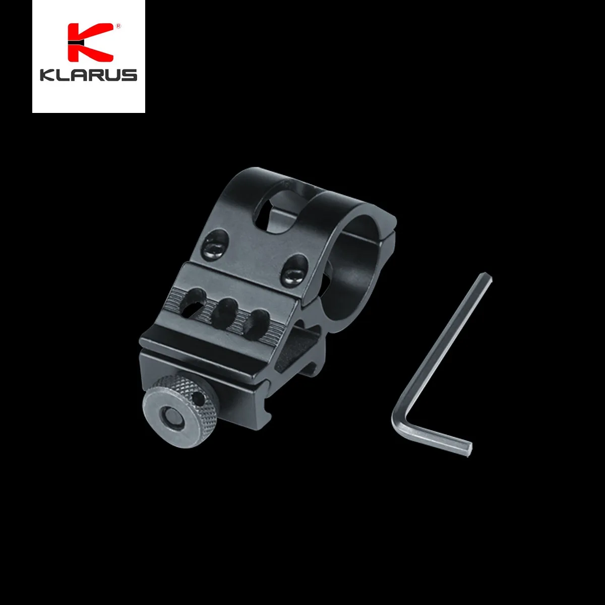 Klarus Original Magnetic Gun Mount MGM3, Tactical Flashlight Bracket, Firm/Stable, Its Fits On Flashlight of 25mm Diameter