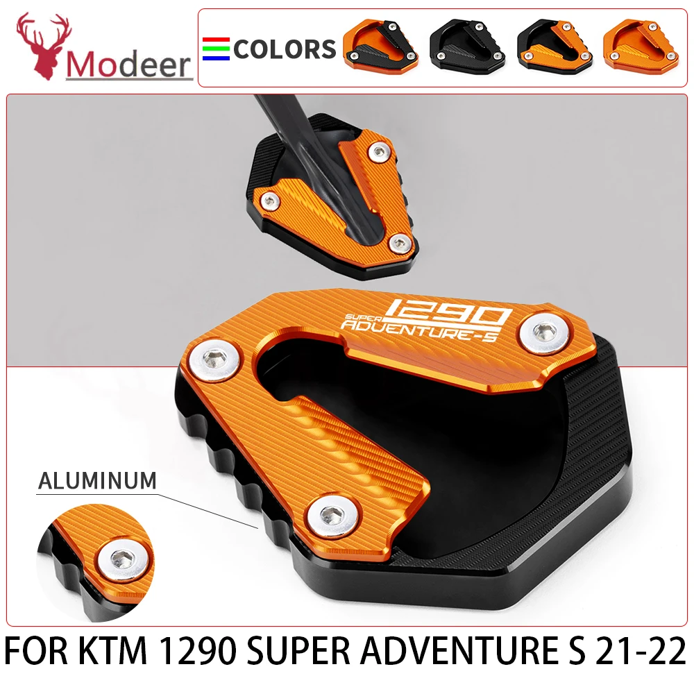 

Motorcycle New 1290 ADVENTURE S 2021 2022 Side Stand Pad Extension Plate For KTM SUPER ADVENTURE S 1290 ADV 1290S Accessories