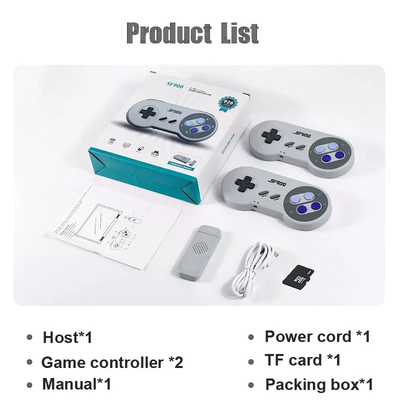 Фото Беспроводная игровая консоль VERORA для SNES, совместимая с HDMI, Игровая приставка со встроенными 3500 + Ретро-играми для SFC Drive №3