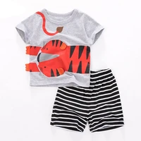 european and american style summer new short sleeved childrens suit cotton boy suit