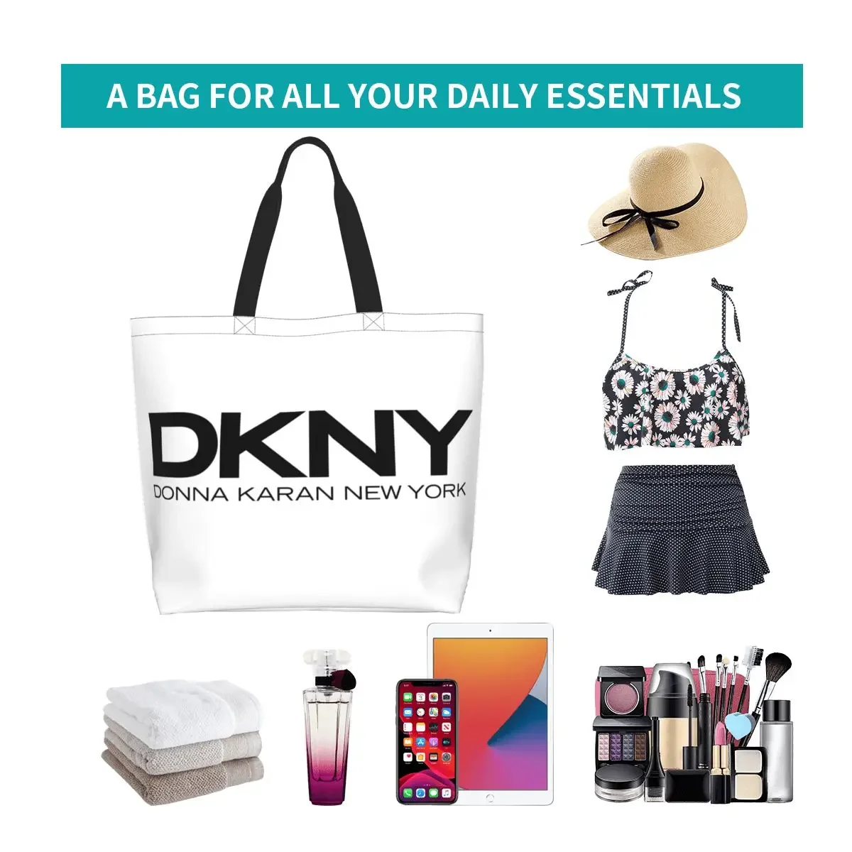 Вместительная сумка для покупок DKNYs трендовая Сумка-тоут женщин