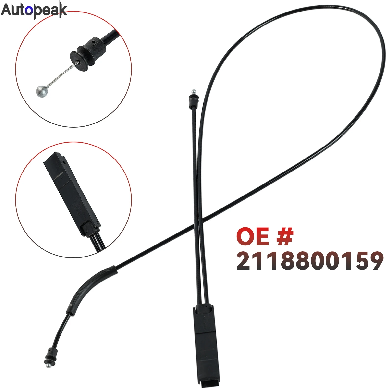 

Трос открывания капота центра двигателя, размещение провода капота для Mercedes-Benz E-Classe E320 E350 E500 E55 E63 T-Model OE # 2118800159