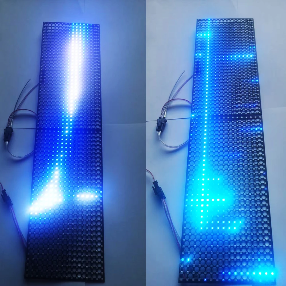 WS2812B полноцветный светодиодный прозрачный панельный экран RGB цвет 512 матрица 16 * 32