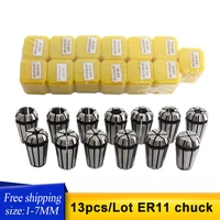free shipping 13pcs er11 chuck spring collet set for cnc engraving machine milling lathe tool for spindle motor