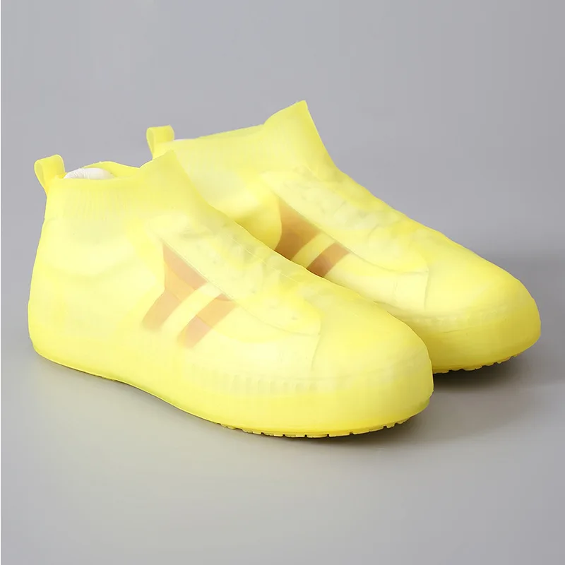 Rain Boot Cover Reusable Latex Waterproof Rain Shoes Cover Non-Slip Silicone Overshoes Boot Covers Unisex Shoes Accessories
