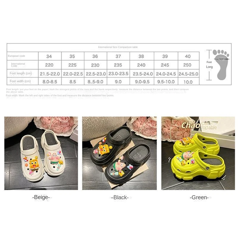 Сандалии с открытым носком и нескользящей подошвой толстая подошва Губка Боб