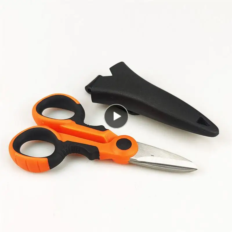

Multifunctional Electrical Shears Simple Fishing Line Scissors Manual Strong Electrical Scissors Portable Fishing Accessories