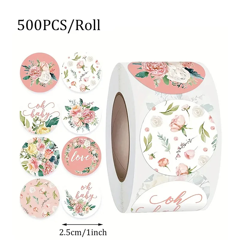 

Набор круглых наклеек для декора 500 шт