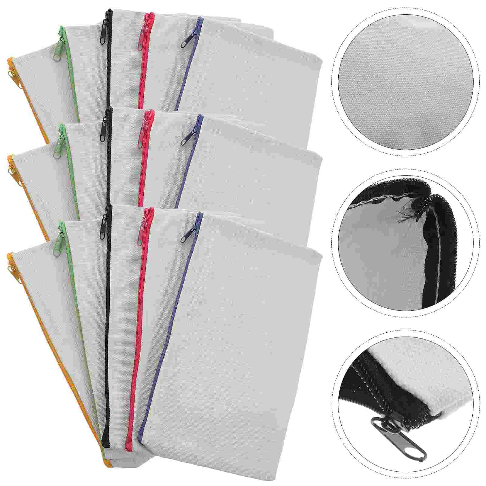 

Pencil Pouch Bag Sublimation Case Cosmetics Organizer Heat Transfer Makeup Bags