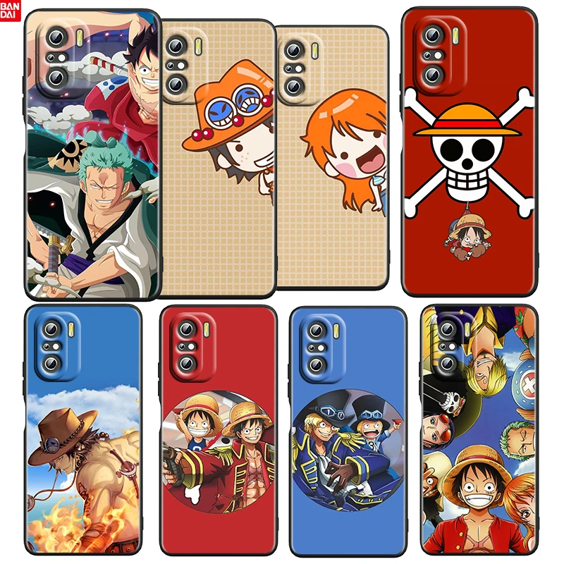 

ONE PIECE Tony Tony Chopper For Xiaomi Redmi K50 K40 Gaming K30 K20 Pro 5G 10X 9T 9C 9A TPU Soft Black Phone Case Fundas Coque