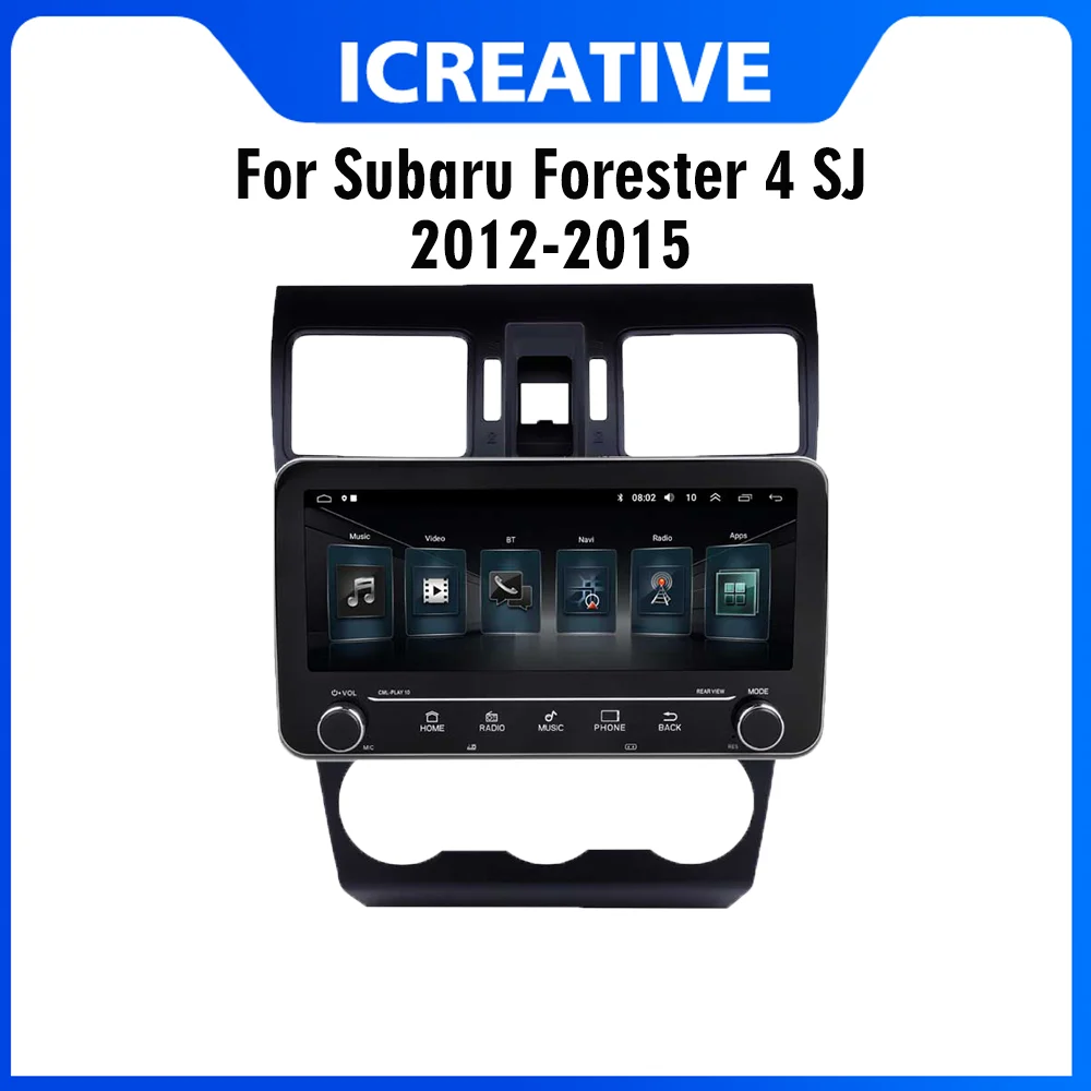 

2 Din 10,25 Android RDS автомобильный мультимедийный плеер аудио для Subaru Forester 4 SJ 2012-2015 FM BT GPS навигация Авторадио головное устройство