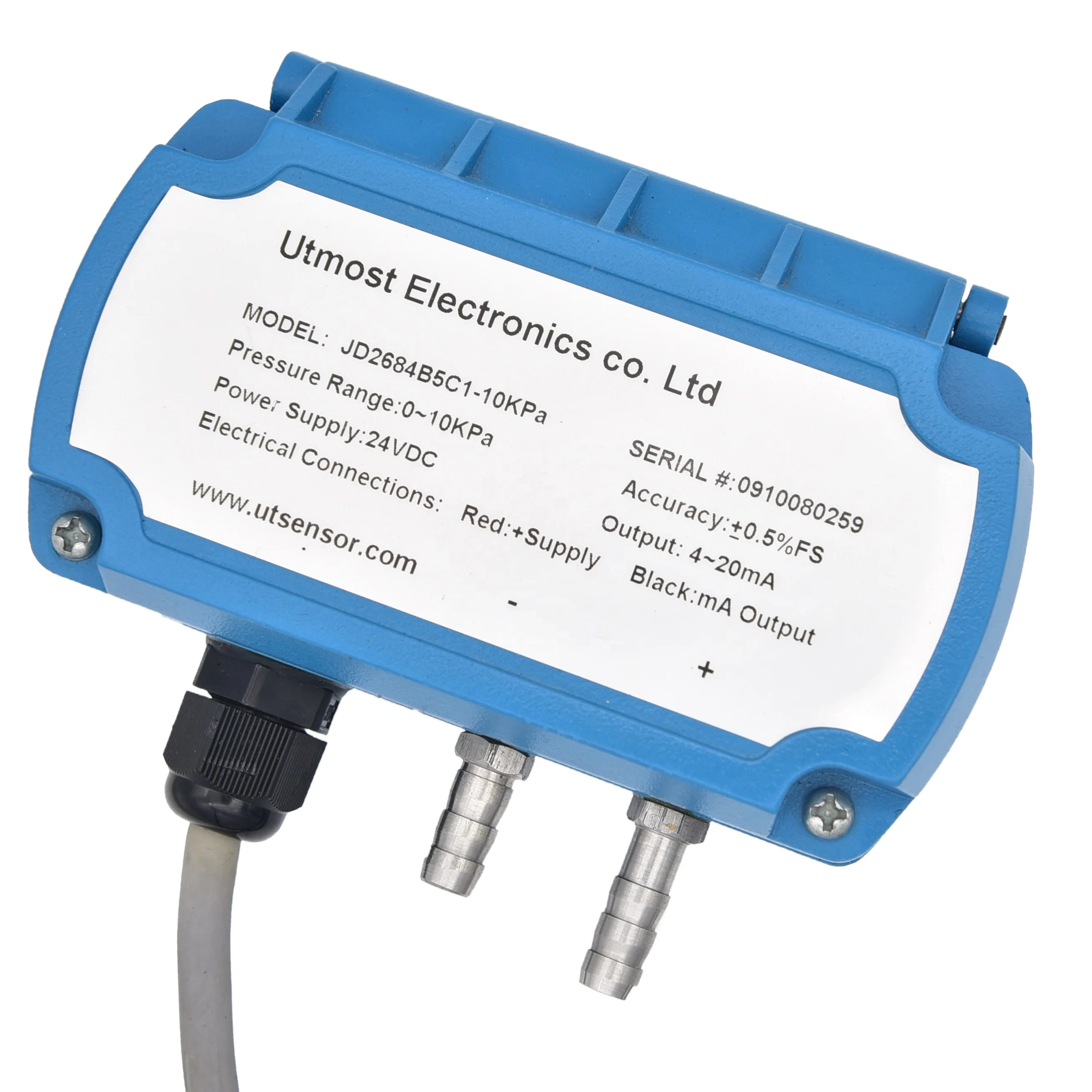 

High cost-effective 4-20 ma 0.5-4.5v micro differential air pressure sensor