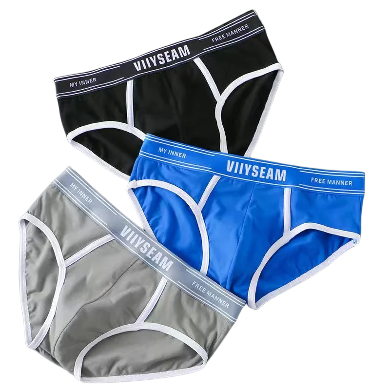 

Men's Underwear Solid Briefs Men's Pure Cotton Briefs Underwear Fashion Personality Briefs Underwear M-XXXL