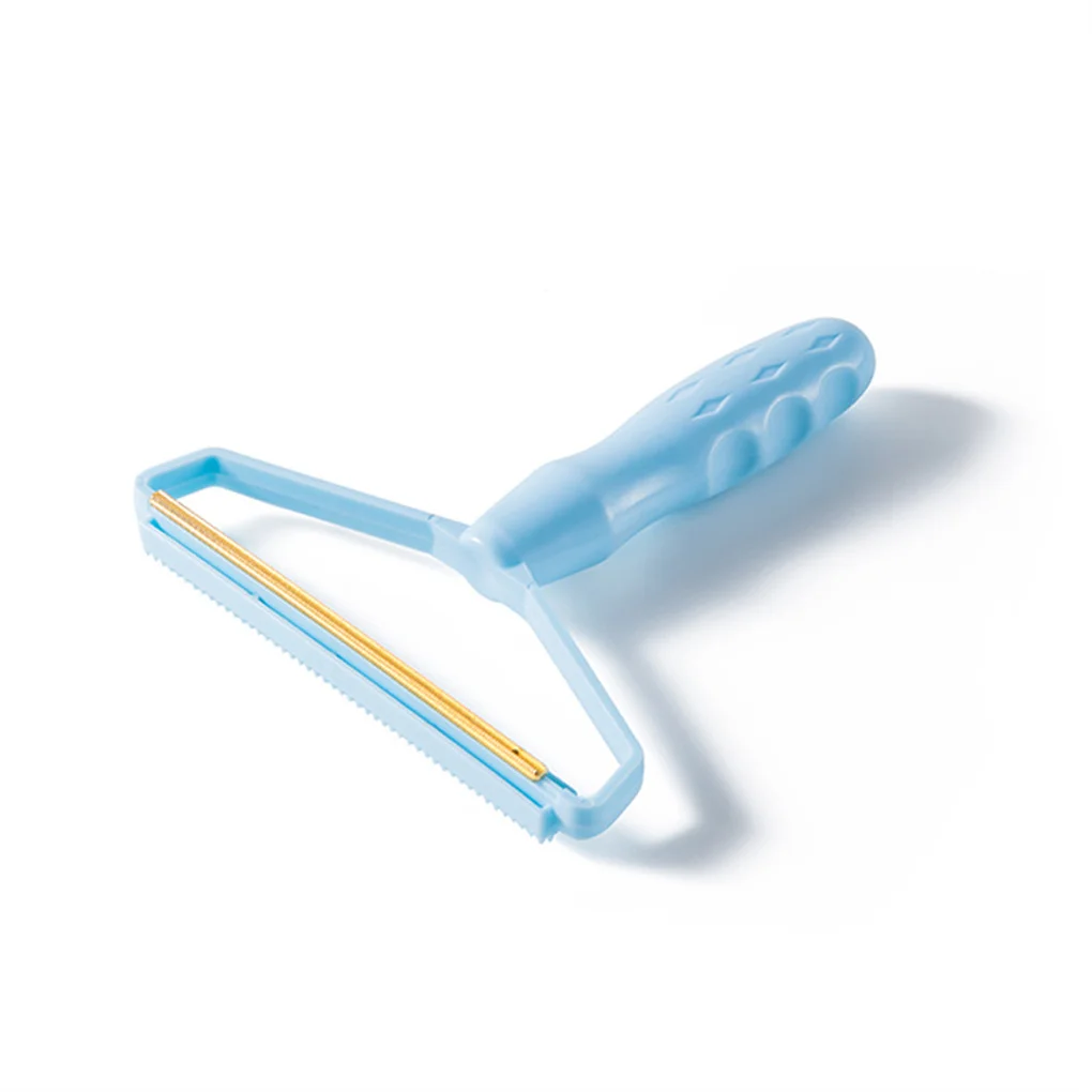

Lint Remover Dual Sides PP Handle Anti-rust Anti-slip Washable Manual Blanket Fuzz Fabric Shaver Brush Tools Blue