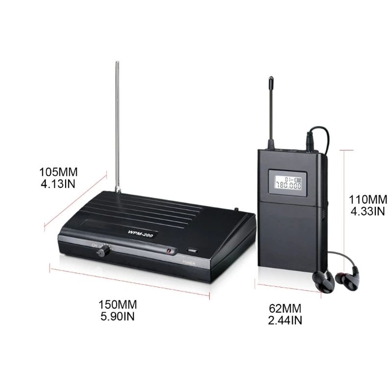 Takstar WPM-200 / WPM-200R In Ear Stage UHF Wireless Monitor System For Studio Transmission images - 6