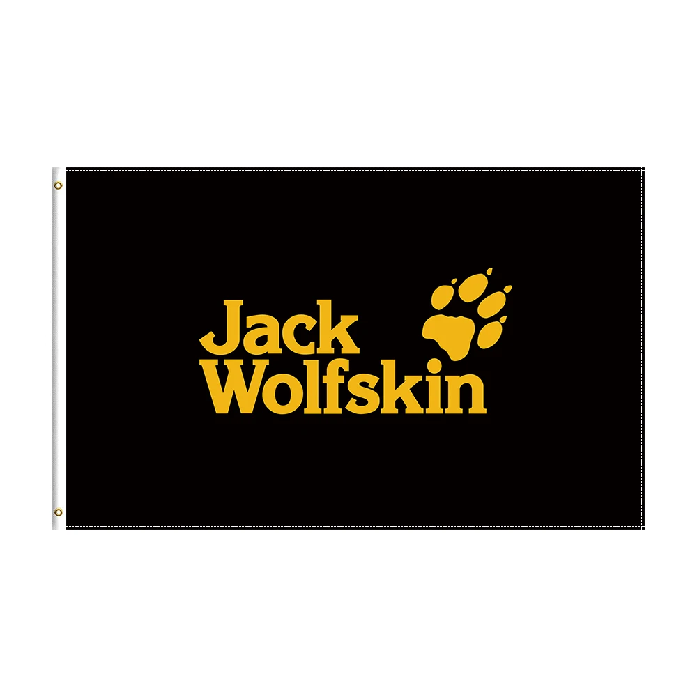 

3x5 Джек Wolfskins флаг полиэстер Печатный гоночный Открытый продукт баннер для декора