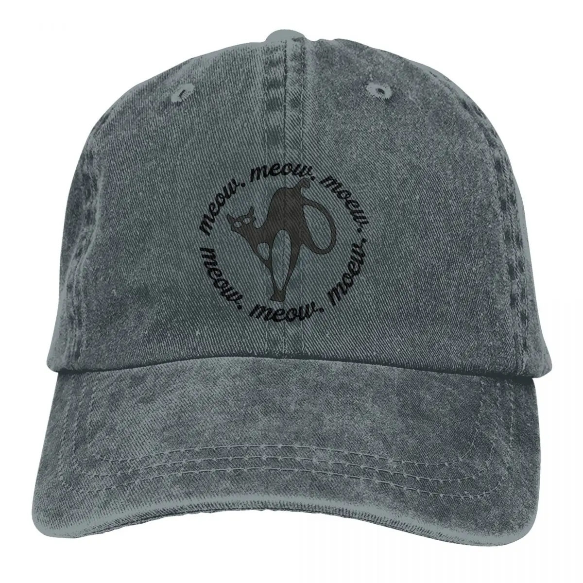 

Pure Color Dad Hats Awareness Women's Hat Sun Visor Baseball Caps Black Cat Cute And Lord Peaked Cap