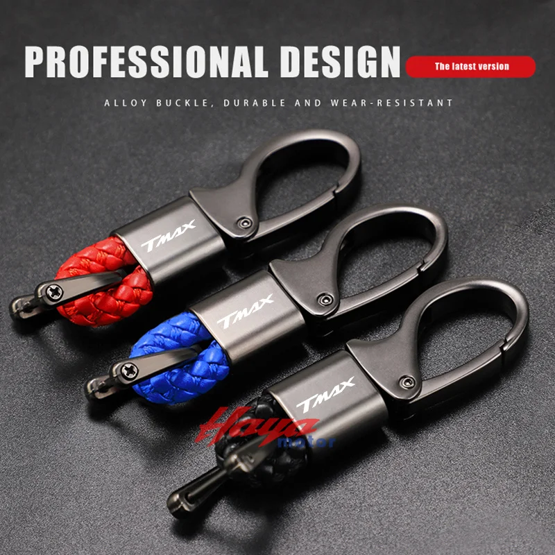 

Motorcycle Keyring Metal Key Ring Braided Bope Keychain T-MAX Accessories For Yamaha TMAX 500 530 560 TMAX500 TMAX530 TMAX560