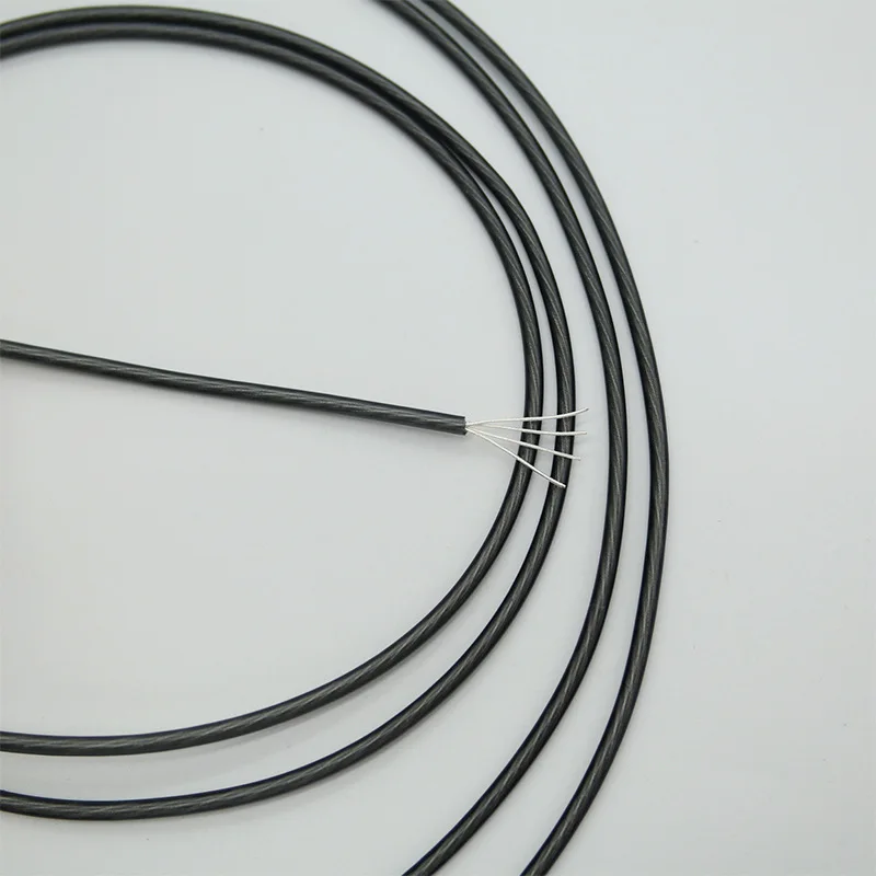 

2.5mm 4-core cold grey silver plated wire 3meters