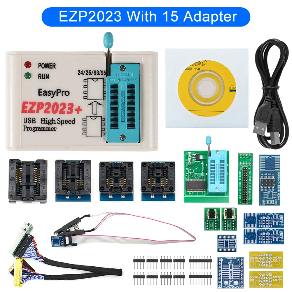 

EZP2023 High-Speed USB SPI Programmer EZP 2023 Support 24 25 93 95 EEPROM 25 Flash BIOS Chip Better Than EZP2019