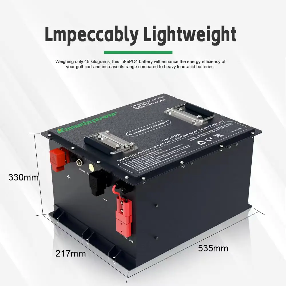 Фото Заводской аккумулятор для гольфа Bluetooth Lifepo4 с самонагревом 24 В 36 В 48 В 300 Ач 400 Ач 500 Ач Аккумулятор для гольф-кара для аккумулятора электромобиля №2