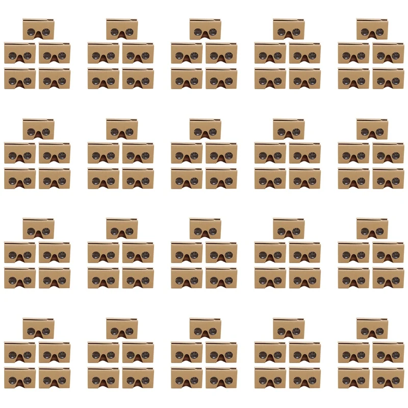

100PCS 3D Glasses for Google Cardboard V2 VR Valencia 4.5- 6Inch Smartphone+Headband